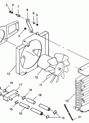 OIL COOLING SYSTEM - A99CH33CB (4945964596a012)