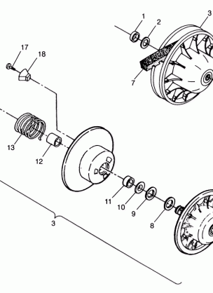 DRIVEN CLUTCH - A99CH33CB (4945964596c005)