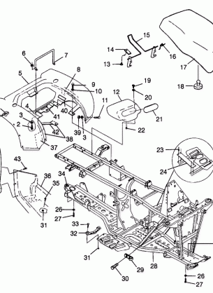 REAR CAB and SEAT - A99CH33CB (4945964596a005)