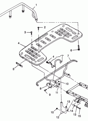 REAR RACK MOUNTING - A99CH33CB (4945964596a008)