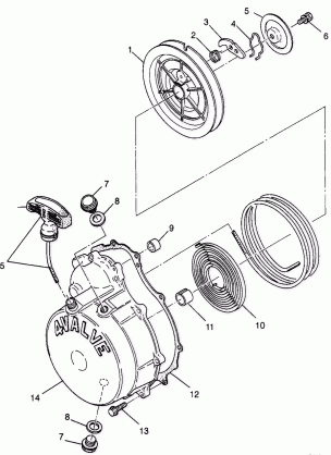 RECOIL STARTER - A99CH33CB (4945964596d009)