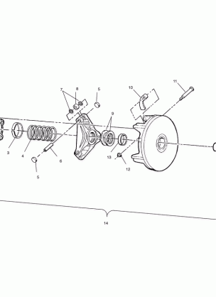 DRIVE CLUTCH - A99CH33IA (4949884988c004)