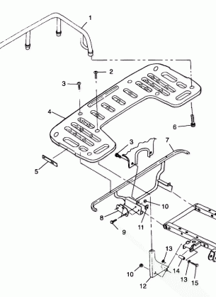 REAR RACK MOUNTING - A99CH33IA (4949884988a008)