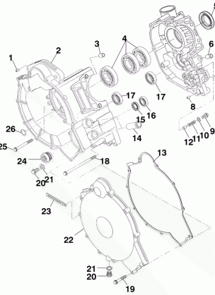 CRANKCASE - A99CH45CA (4949154915D006)