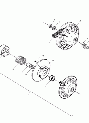 DRIVEN CLUTCH - A99CH45IA (4949154915C003)