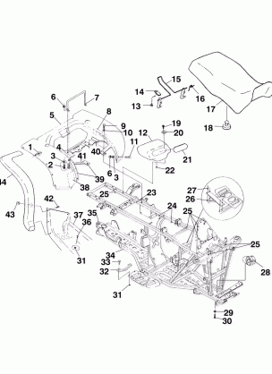 REAR CAB and SEAT - A99CH45IA (4949154915A005)