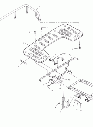 REAR RACK MOUNTING - A99CH45IA (4949154915A008)