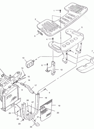 FRONT RACK and BUMPER MOUNTING - A99CH45IA (4949154915A009)