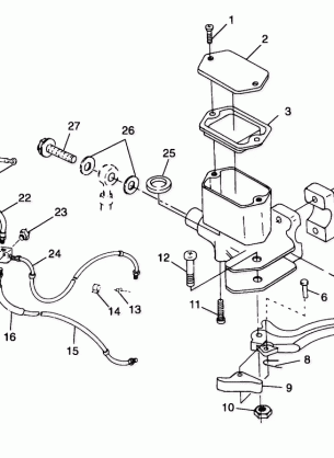 CONTROLS - MASTER CYLINDER / BRAKE LINE - A99AE50DA (4949204920b013)