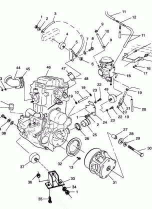 ENGINE MOUNTING - A99AE50DA (4949204920a011)