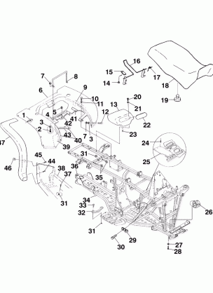 REAR CAB and SEAT - A99CH50EB (4949114911a005)