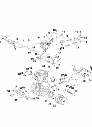 ENGINE MOUNTING - A99CH50EB (4949114911a013)