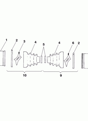 REAR DRIVE SHAFT - A99CH50EB (4949114911b005)