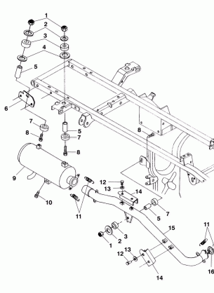 EXHAUST SYSTEM - A99CH50EB (4949114911b001)