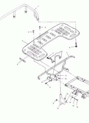 REAR RACK MOUNTING - A99CH50EB (4949114911a008)