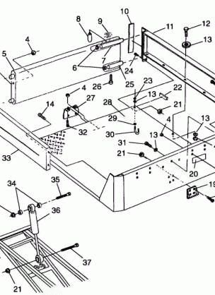 REAR BED MOUNTING - A99AE50DA (4949204920a008)