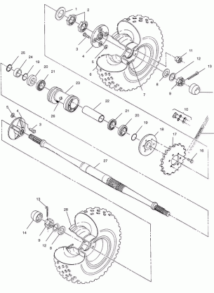 REAR WHEEL DRIVE - A99AE50DA (4949204920c014)