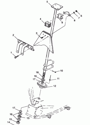 STEERING POST - A99AE50DA (4949204920b011)