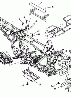 BUMPER / RACK MOUNTING - A99AE50DA (4949204920a007)