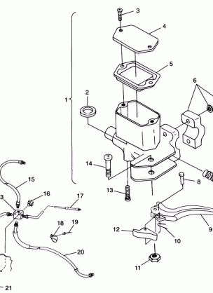 CONTROLS - MASTER CYLINDER / BRAKE LINE - A99BA38CA (4949534953b009)