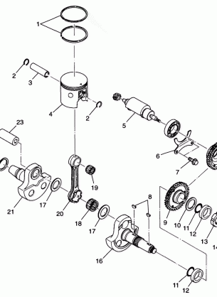 PISTON and CRANKSHAFT - A99BA38CA (4949534953c013)