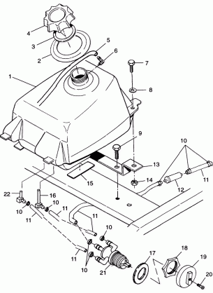 FUEL TANK - A99BA38CA (4949534953a013)