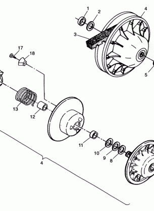 DRIVEN CLUTCH - A99BA38CA (4949534953b012)