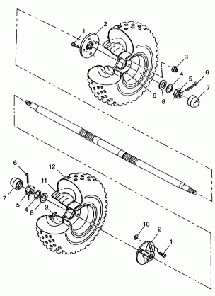 REAR WHEEL - A99BA38CA (4949534953c002)