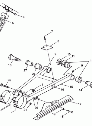 SWING ARM / SHOCK MOUNTING - A99BA38CA (4949534953b010)