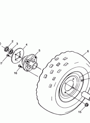 FRONT WHEEL - A99BA38CA (4949534953b003)