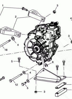 GEARCASE MOUNTING - A99BA38CA (4949534953c008)