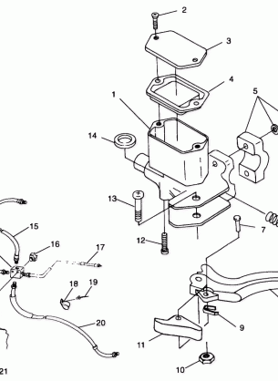 CONTROLS - MASTER CYLINDER / BRAKE LINE - A99BG38CA (4949664966b012)