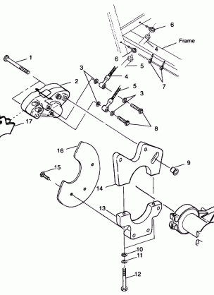 REAR CALIPER MOUNTING - A99BG38CA (4949664966c002)