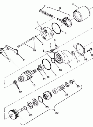 STARTING MOTOR - A99BG38CA (4949664966d007)