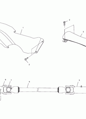 PROP SHAFT - A99BG38CB (4952505250b002)