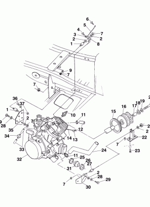 ENGINE MOUNTING - A99BG38CB (4952505250a009)