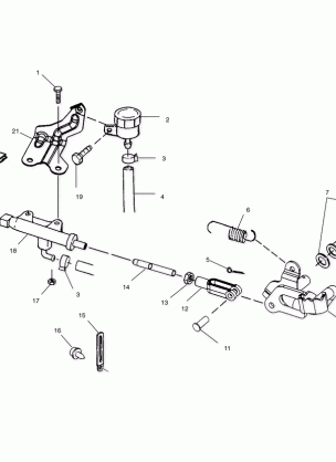 REAR BRAKE MASTER CYLINDER - A99BG50AA (4949714971c003)