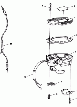 CONTROLS - THROTTLE ASM. / CABLE - A99CA28CA (4949444944b007)