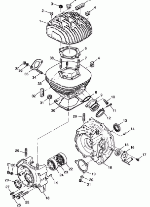 CRANKCASE and CYLINDER - A99CA28CA (4949444944c009)