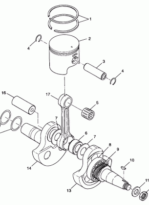 CRANKSHAFT and PISTON - A99CA28CA (4949444944c008)