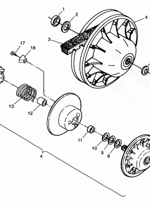 DRIVEN CLUTCH - A99CA28CA (4949444944b013)