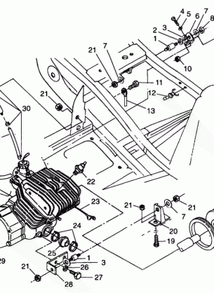 ENGINE MOUNTING - A99CA28CA (4949444944a010)