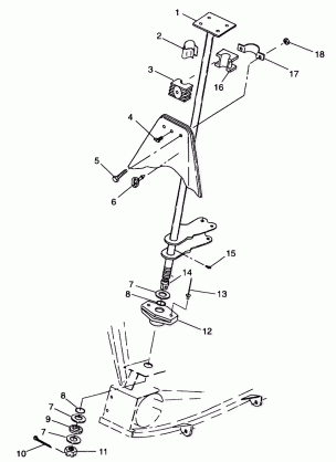 STEERING POST - A99CA28CA (4949444944b009)