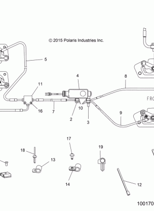 BRAKES BRAKE LINES AND MASTER CYLINDER - A16DAA32A1 / A7 (100170)