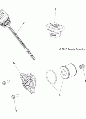 ENGINE OIL FILTER DIPSTICK AND FILL CAP - A16DAA32A1 / A7 (49ATVOILFILTER14SP325)