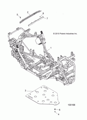 CHASSIS MAIN FRAME AND SKID PLATE - A16DAA32A1 / A7 (100168)