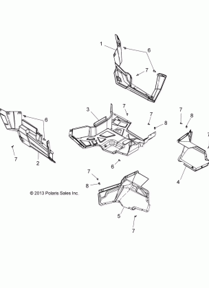 BODY FLOOR AND ROCKER PANELS - A16DAA32A1 / A7 (49ATVFLOOR14325)