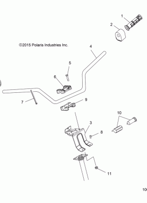 STEERING HANDLEBAR and CONTROLS - A16SDC57C2 (100338)