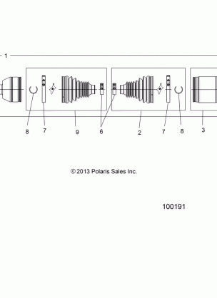 DRIVE TRAIN REAR DRIVE SHAFT - A16SEA57N1 / N7 / E57N1 / E57N2 / BA57N1