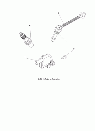 ELECTRICAL IGNITION COIL WIRE AND SPARK PLUG - A16SEB57C1 / C2 / SEC57C1 / C2 / CL / SBB57C1 (49ATVIGNITION14SP570)